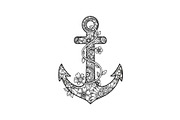 Ornamental Anchor Silhouette SVG, an Illustration by Designs_River (Thumbnail 4 of 31)