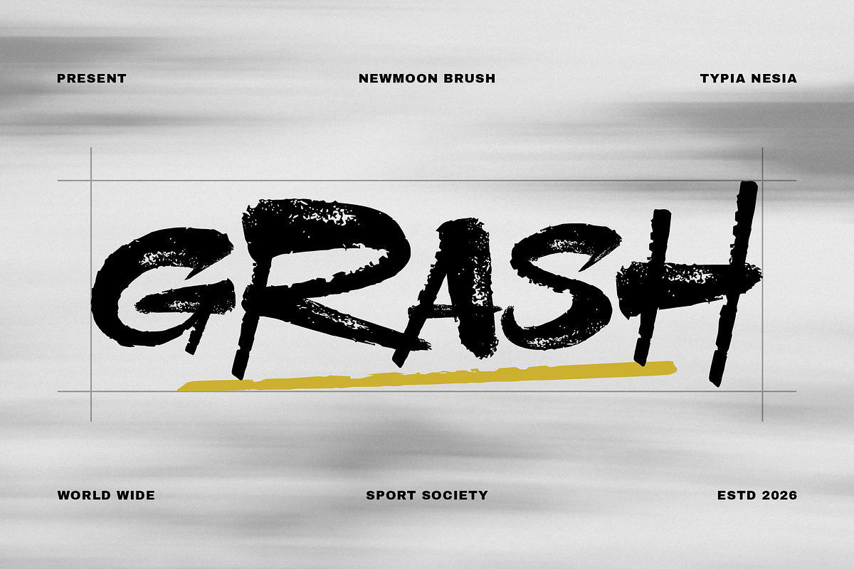 Newmoon Brush - Dry Brush Font, a Handwritten Font by Typia Nesia (Photo 4 of 11)