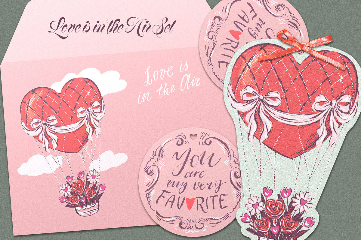 Valentine's Cards Die-Cut Shapes, a Seasonal Illustration by HannaSymo (Photo 6 of 13)