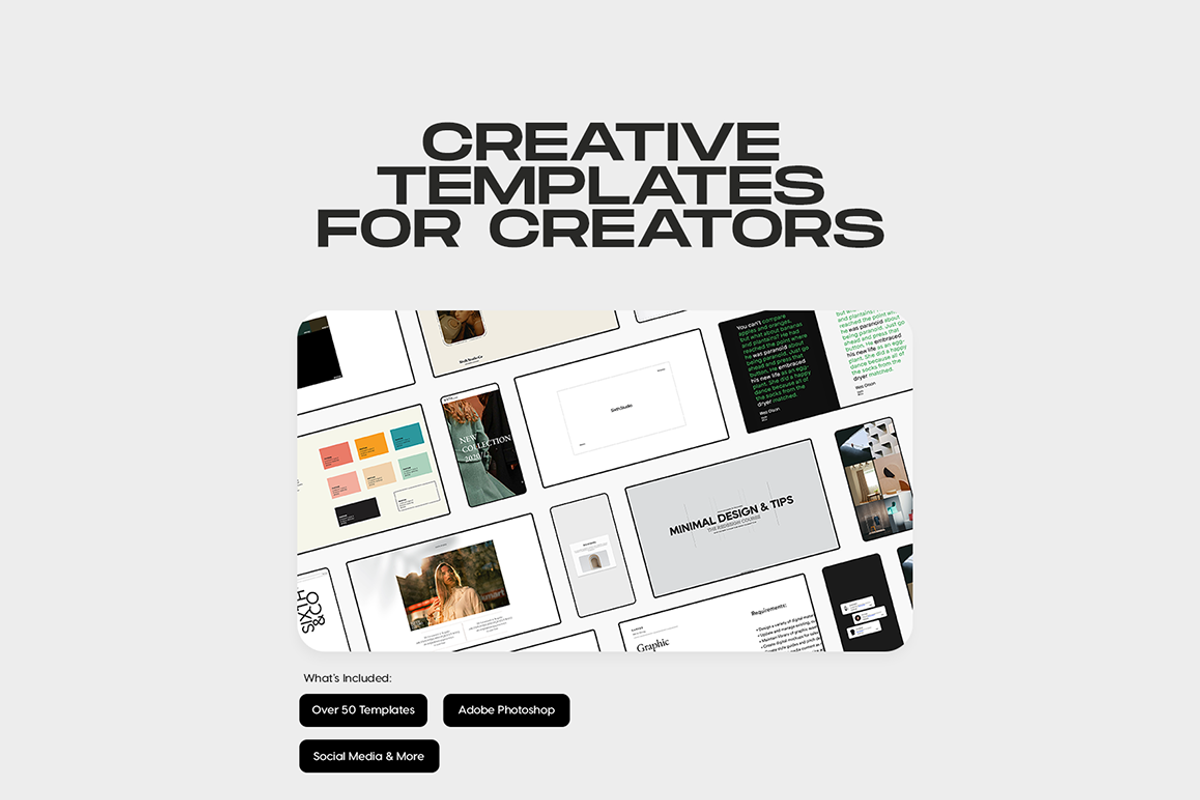 Brand Design For Creators, a Social Media Template by Sixth Studio Co (Photo 1 of 3)
