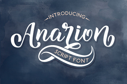 Anarion Script Font, a Script Font by Artlana