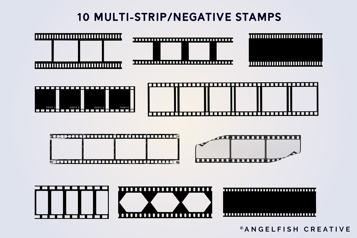 Film Strip Brush Set for Procreate, a Brush Add-On by AngelfishCreative (Photo 3 of 8)