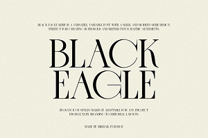 BLACK EAGLE - Modern Display Serif