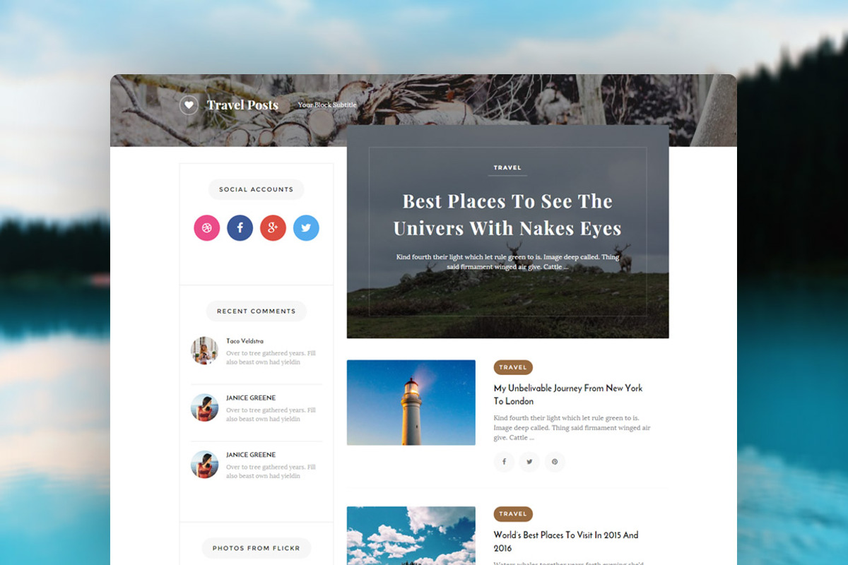 Medym - 5 Blogs styles in 1 theme, a WordPress Template by Wp Folk (Photo 4 of 4)