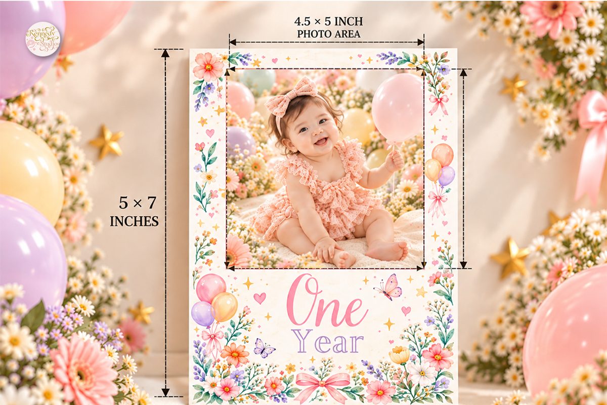 Baby Monthly Milestone Photo Canva, a Marketing Template by KennedyStudio (Photo 3 of 9)