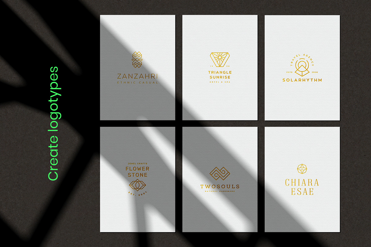 50 Abstract Signs / Marks Collection, a Branding & Logo Template by BULBFISH (Photo 5 of 7)