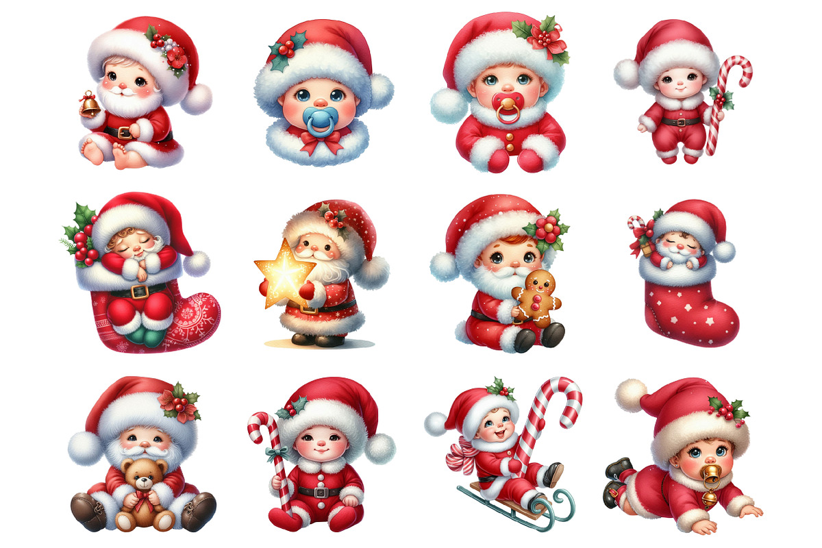 Cute Christmas Baby Santa PNG, a Graphic by CitraGraphics (Photo 2 of 4)