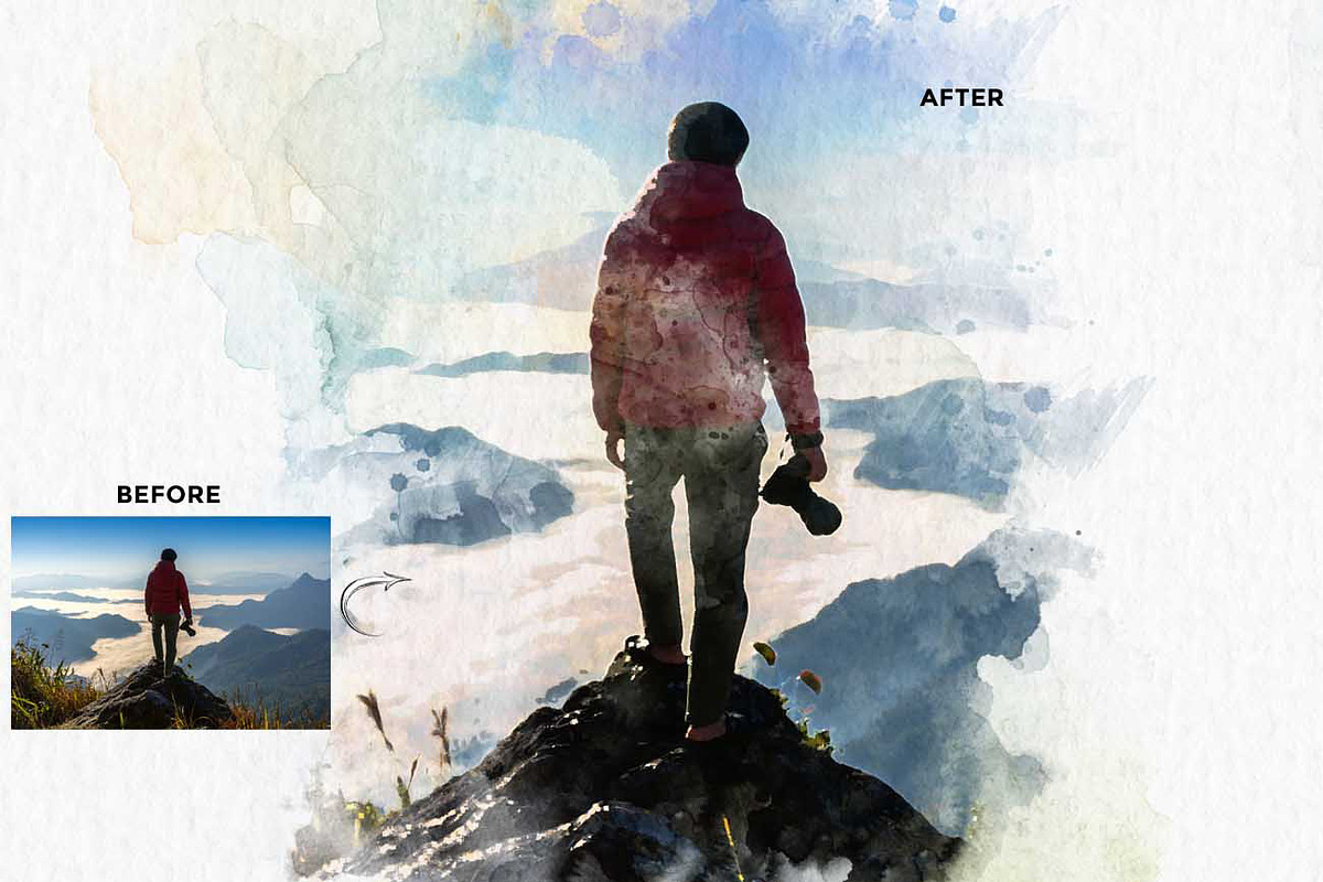 Classic Watercolor FX — Ps Action, an Action Add-On by Studio Retouch (Photo 9 of 12)