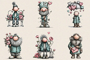 Whimsical Valentine Old Man Clipart, an Illustration by SVGArt (Thumbnail 2 of 8)