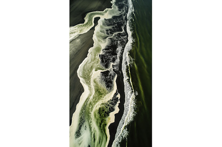 Waves blend with shorelines, a Nature Photo by Beautiful things
