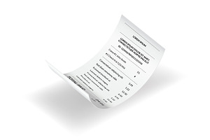 Payment check or receipts with, a Finance Illustration by the8monkey