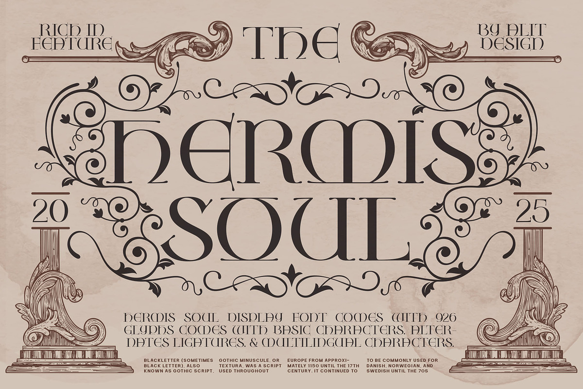Hermis Soul Typeface, a Serif Font by alit design (Photo 1 of 20)