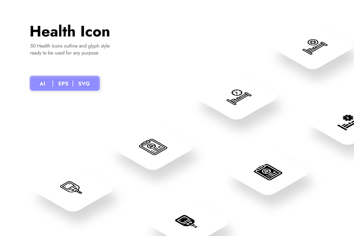 Health Icons Icons, a Duotone Icon by HacaStudio (Photo 1 of 3)
