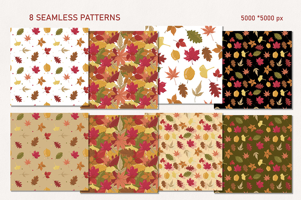Hello Autumn — Leaves Set, an Object Graphic by Vaniuta_Art (Photo 7 of 10)
