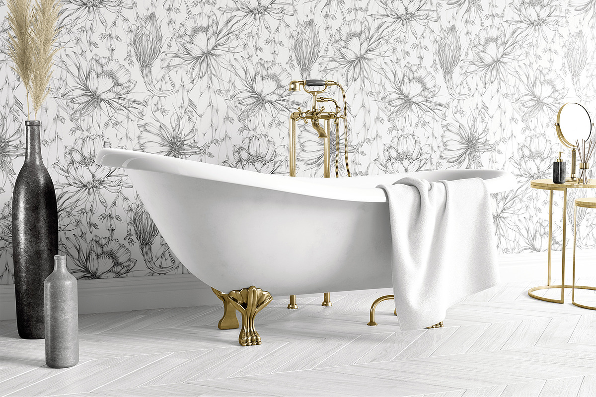 Floral Aesthetic Vintage Patterns, a Pattern Graphic by Alisa Fimen Design (Photo 3 of 13)