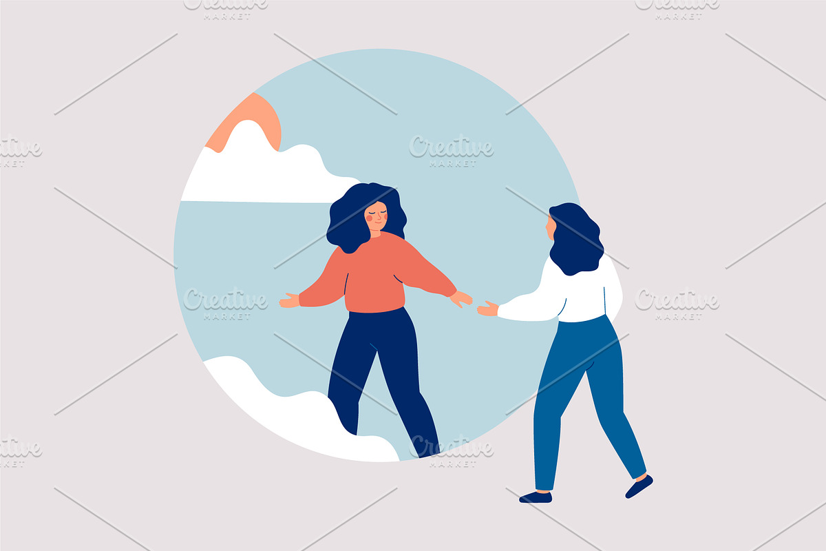 Step into a New Life, a Healthcare Illustration by Mary Long (Photo 2 of 2)