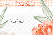 Boho Fall Floral Watercolor Clipart, a Background Graphic by Essem Creatives (Thumbnail 8 of 9)