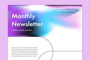 Newsletter With Purple Gradient