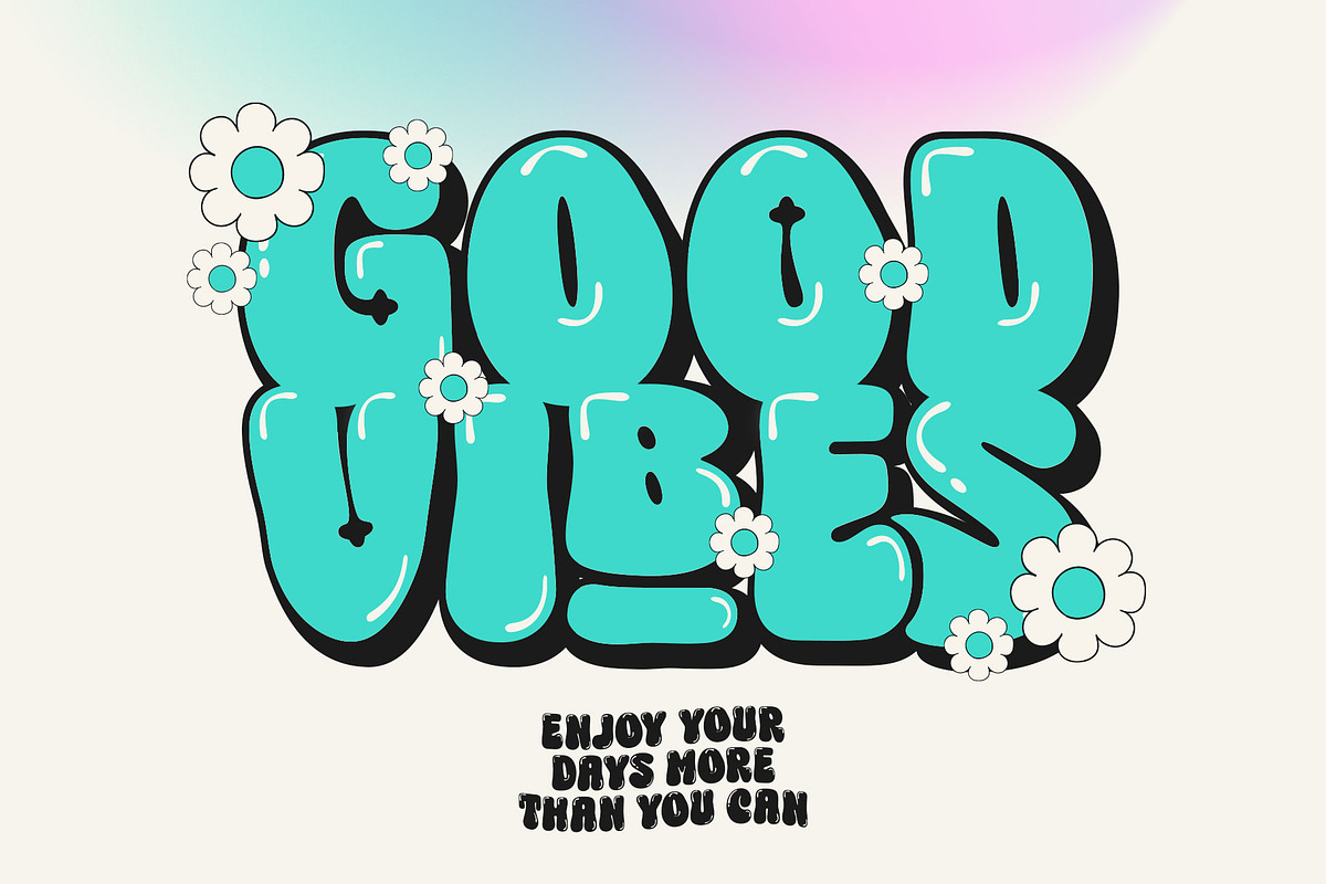 Choret Fudyng Bubble Typeface, a Symbol Font by alit design (Photo 6 of 25)