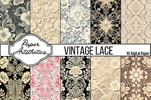 Vintage Lace Digital Paper