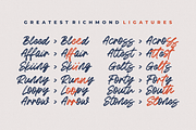 Greatest Richmond + 3 Alternates, a Script Font by azetypestudios.com (Thumbnail 5 of 18)