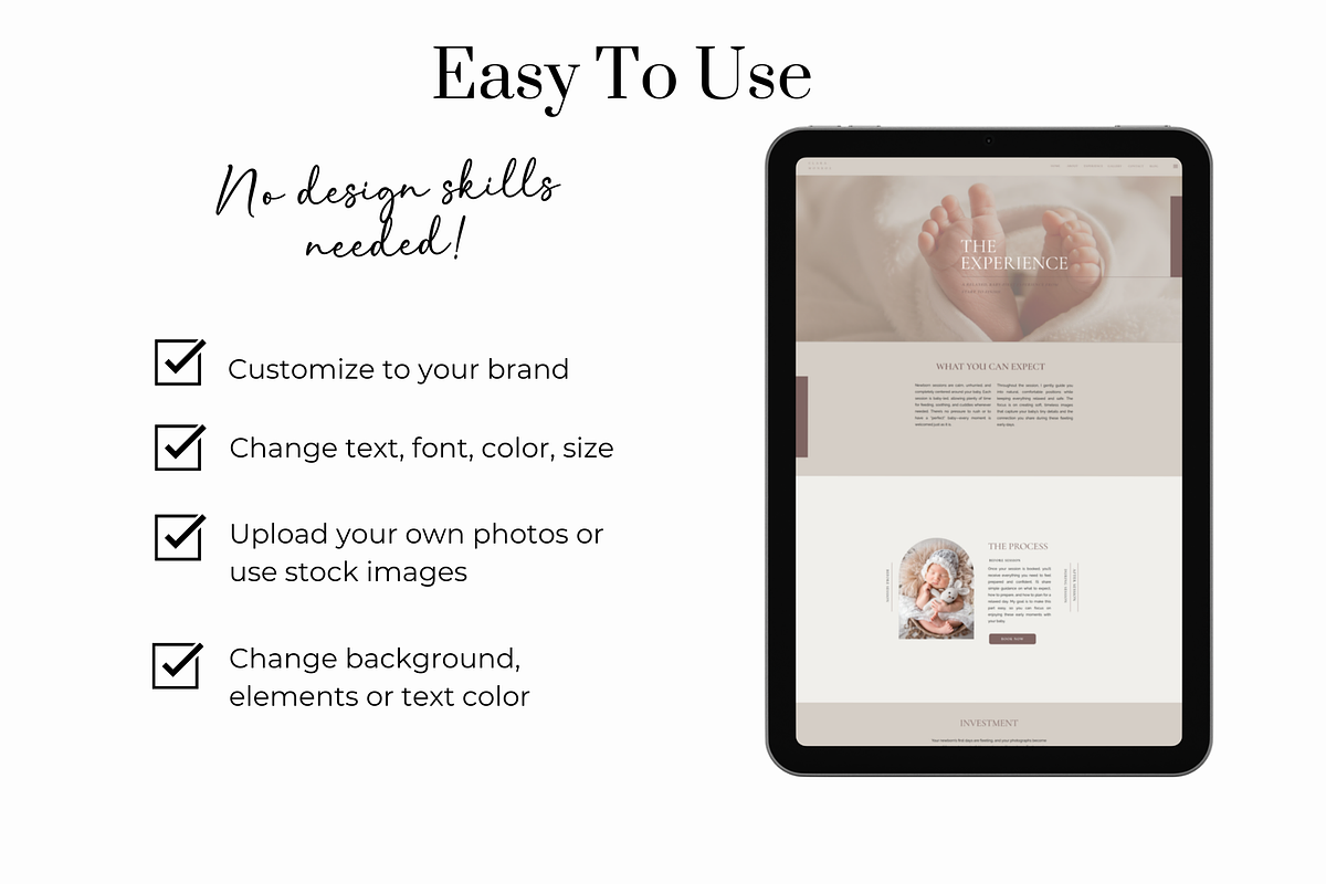 Showit Photography Website Template, a WordPress Template by Sara Martin Designs (Photo 2 of 6)