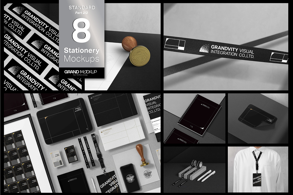 8 Stationery Mockups (Standard) 2/2, a Books & Magazine Mockup by Grandvity Design (Photo 1 of 22)