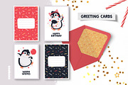 Penguin Party Creator | SVG & PNG, an Animal Illustration by Ejevyaka (Thumbnail 8 of 8)