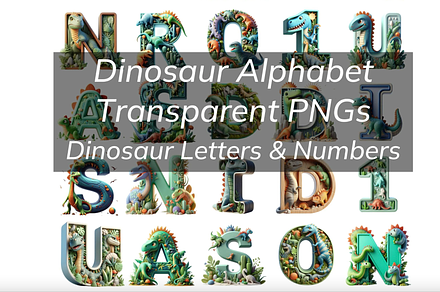 Dinosaur Alphabet Dinosaur Letters
