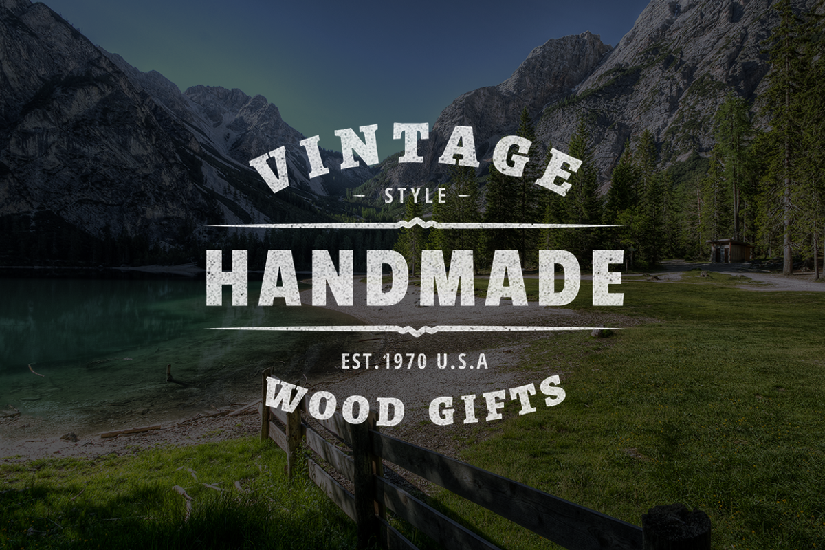 Vintage Logo Template Photoshop, a Branding & Logo Template by ShalexDesigns