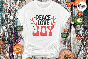 Peace Love Joy Christmas SVG PNG EPS