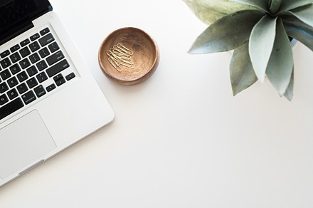 Minimal Desk Scene | Stock Photo, a Background Photo by JanaBishopCollection