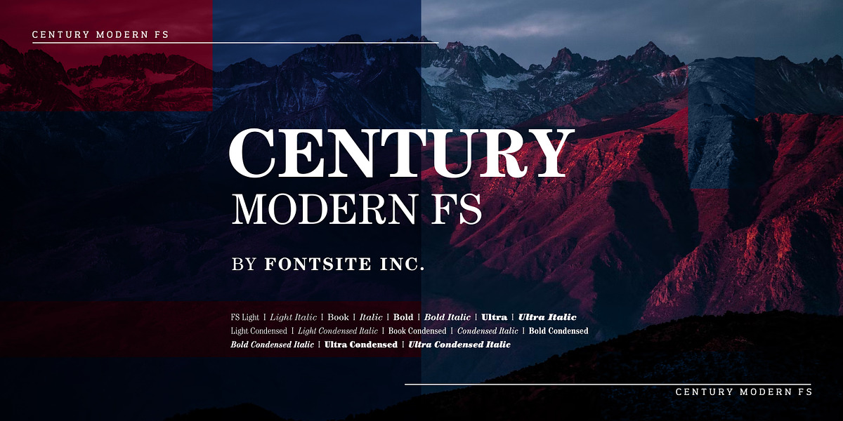 Century Modern FS, a Serif Font by FontSite Inc.