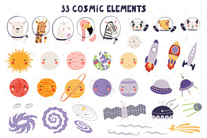 Space Adventure, Cute Vectors