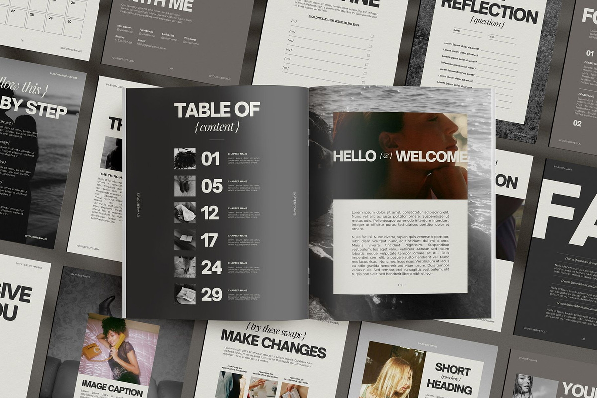 Coaching Workbook Canva Template, a Presentation Template by Amaré Creative (Photo 6 of 7)