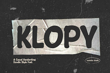 Klopy a Casual Doodle Font