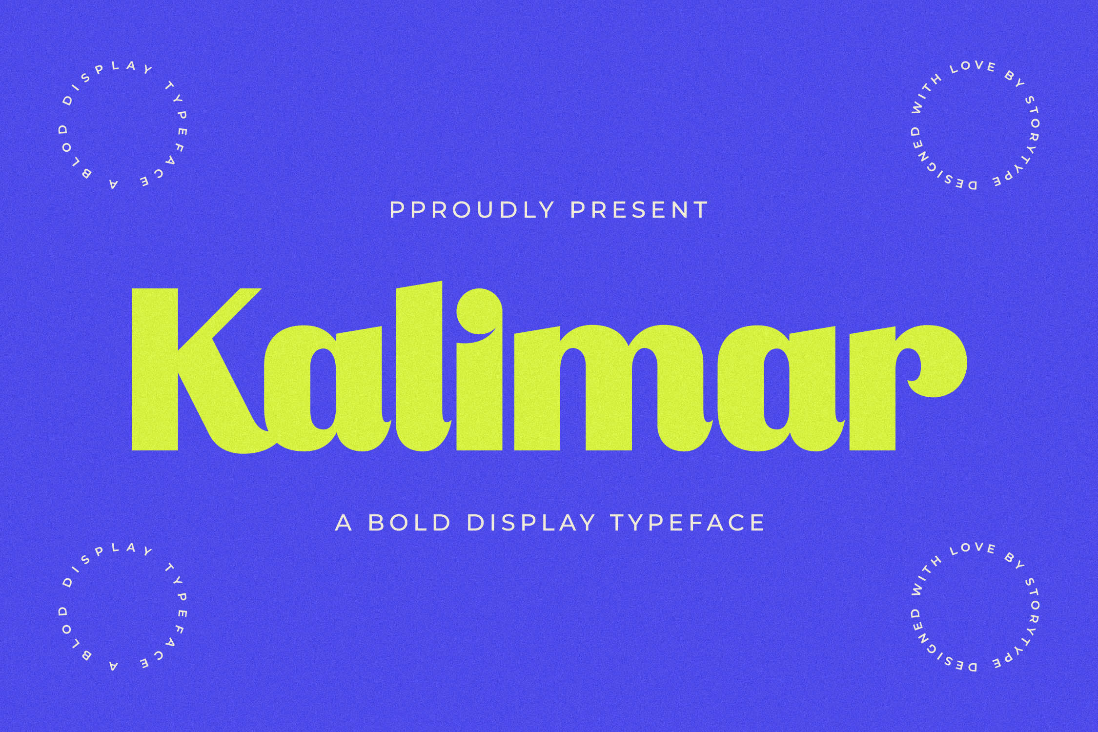 Kalimar Bold Display Typeface Font, a Sans Serif Font by Storytype Studio