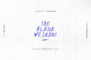 The Blank Weirdos Handwritten Font, a Handwritten Font by Perplexitics (Thumbnail 1 of 10)