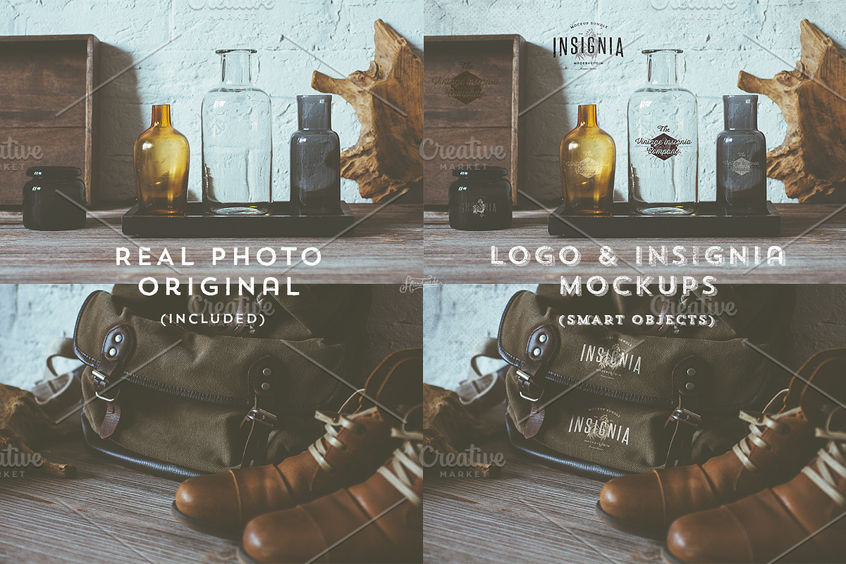 75 Hip Logo Overlay Mock-Ups BUNDLE, a Packaging Mockup by Madebyvadim (Photo 5 of 5)