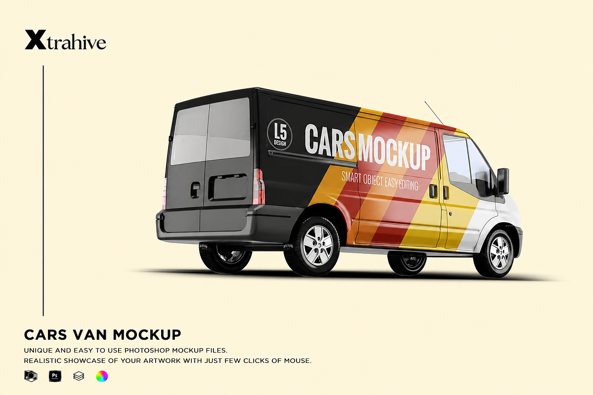 Van Mockup, an Advertising Mockup by Xtrahive (Photo 1 of 2)