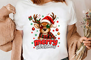 Merry Christmas Reindeer Glasses PNG, a Seasonal Illustration by CrexoraLab (Thumbnail 4 of 4)