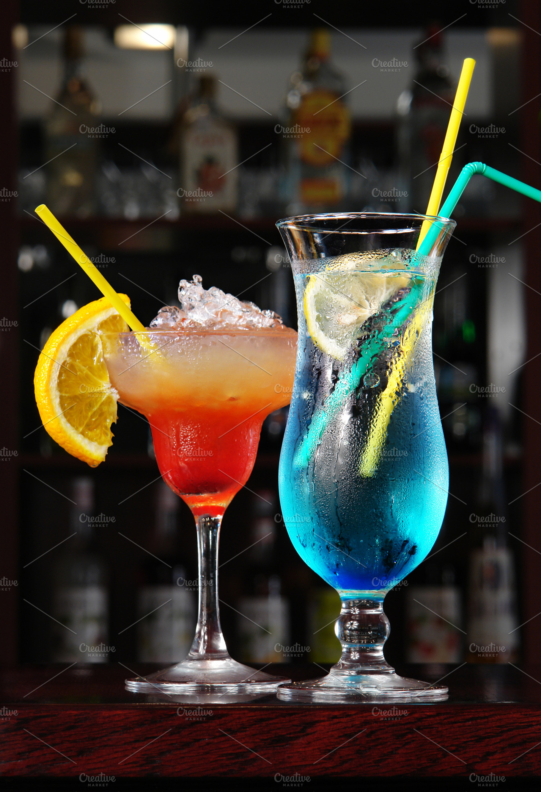 Cocktail Against The Background Of T