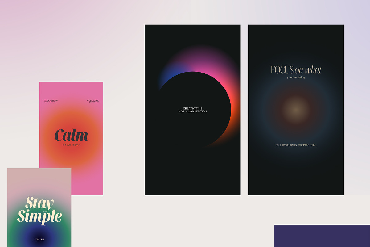 Canva Instagram Gradient Quotes + PS, a Social Media Template by September 5th (Photo 17 of 19)