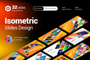 Isometric Slides Design PowerPoint, a Presentation Template by Presentation Templates