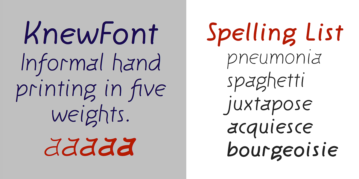 KnewFont, a Handwritten Font by Ingrimayne Type (Photo 2 of 7)