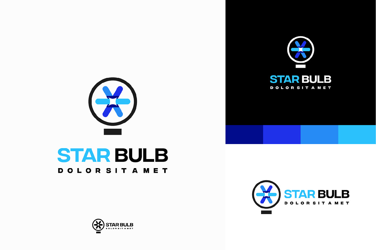 Set of Star Idea logo Template, a Branding & Logo Template by Lucky Creative (Photo 3 of 5)