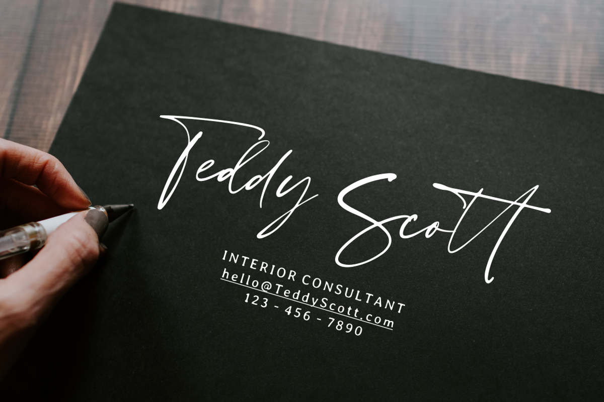 Scatter Ink | Handlettered Font preview 6