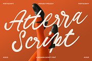 Atterra Script Handwritten, a Handwritten Font by Portocraft (Thumbnail 1 of 18)