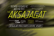 Aksajagat Font, a Sans Serif Font by Fontcamp Type Foundry (Thumbnail 1 of 14)