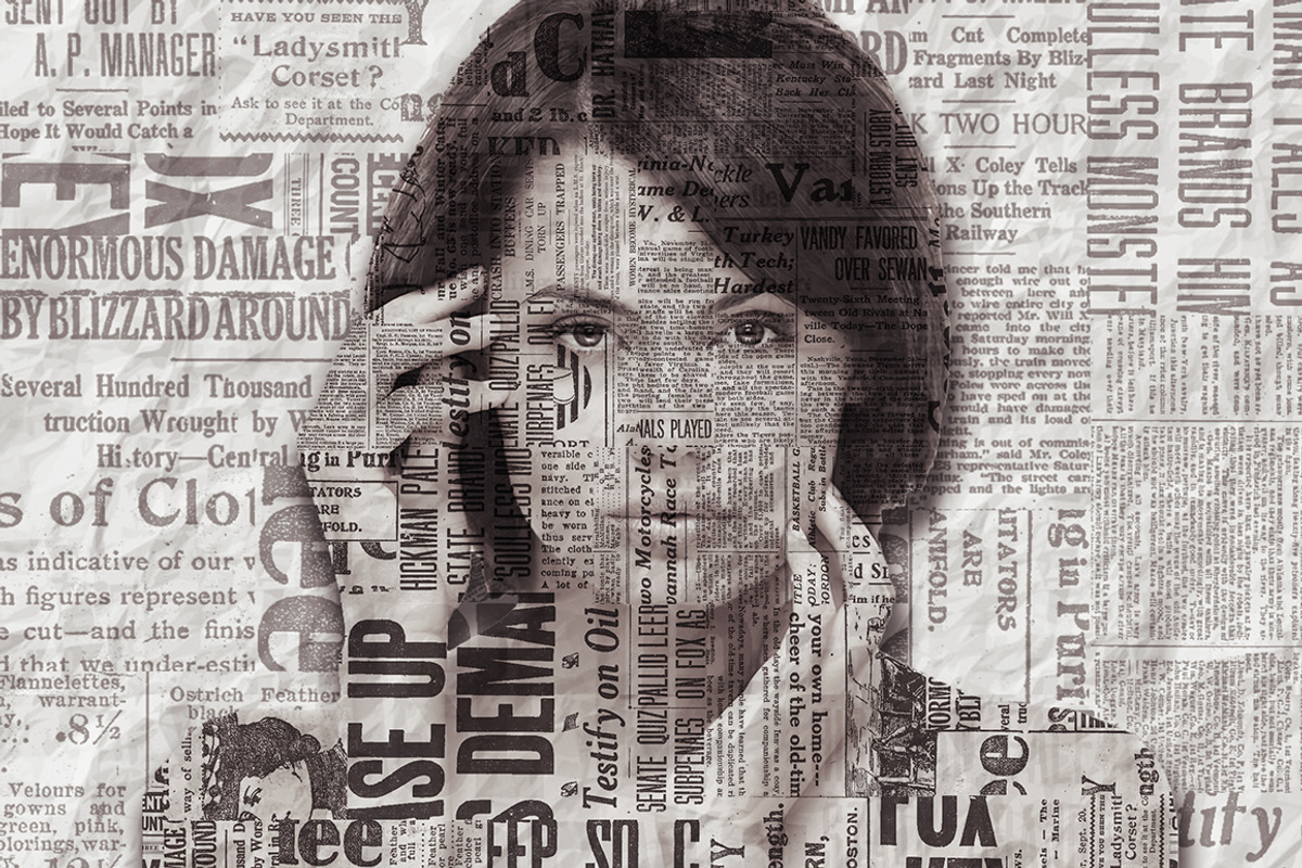 Paper print Photoshop Action preview 5